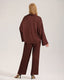 Satin Chiffon Long Sleeve Pajama Set