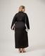 Black Faux Silk Pajama Set