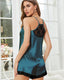 Lace Back Cami Shorts Lounge Set