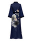Luxury Floral Satin Silk Kimono Robe