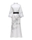 Luxury Floral Satin Silk Kimono Robe
