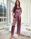 Summer Satin Short Sleeve Pajama Set