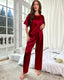 Summer Satin Short Sleeve Pajama Set