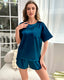 Ice Silk Short Sleeve Pajama Set