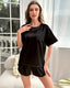 Ice Silk Short Sleeve Pajama Set