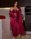 Plus Size Ice Silk Nightdress Set