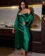 Plus Size Ice Silk Nightdress Set