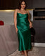 Plus Size Ice Silk Nightdress Set