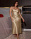 Plus Size Ice Silk Nightdress Set