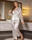 Lace Sleeve Wrap Pajama Set