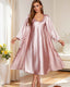 Silky Sleep Dress and Robe Set