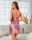 Slim Fit Pleated Bowknot Dress