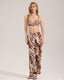 Tiger Print 2-Piece Camisole Wide-Leg Pants