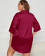 Plus Size Short Sleeve Sleep Shirt Dress