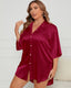 Plus Size Short Sleeve Sleep Shirt Dress