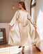 Simple and light luxury wine red robe