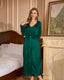 Simple and light luxury wine red robe