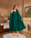 Simple and light luxury wine red robe
