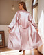 Simple and light luxury wine red robe