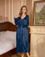 Simple and light luxury wine red robe