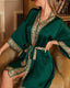 Scarlet Satin Chiffon Kimono Robe