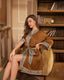 Scarlet Satin Chiffon Kimono Robe
