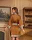 Scarlet Satin Chiffon Kimono Robe