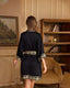 Scarlet Satin Chiffon Kimono Robe