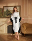 Floral Print Silky Sleep Dress Elegant Comfort Nightgown