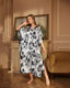 Paisley Print Silky Sleep Dress
