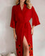 Faux Silk Robe