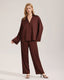 Satin Chiffon Long Sleeve Pajama Set