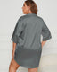 Plus Size Short Sleeve Sleep Shirt Dress