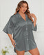 Plus Size Short Sleeve Sleep Shirt Dress