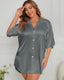 Plus Size Short Sleeve Sleep Shirt Dress