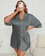 Plus Size Short Sleeve Sleep Shirt Dress