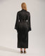 Luxury Black Robe with Pink Piping & Belt