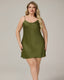 Plus Size Satin Comfort Slip Dress
