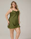 Plus Size Satin Comfort Slip Dress