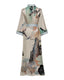 Luxury Floral Satin Silk Kimono Robe