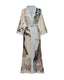 Luxury Floral Satin Silk Kimono Robe