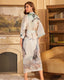Luxury Floral Satin Silk Kimono Robe