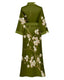 Luxury Floral Satin Silk Kimono Robe