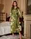 Luxury Floral Satin Silk Kimono Robe