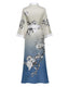 Luxury Floral Satin Silk Kimono Robe