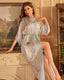 Luxury Floral Satin Silk Kimono Robe
