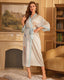 Luxury Floral Satin Silk Kimono Robe
