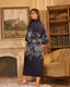 Luxury Floral Satin Silk Kimono Robe