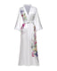 Luxury Floral Satin Silk Kimono Robe