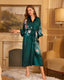 Luxury Floral Satin Silk Kimono Robe